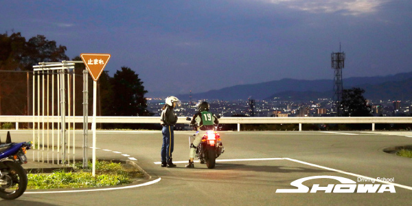 二輪の教習風景 二輪の教習風景